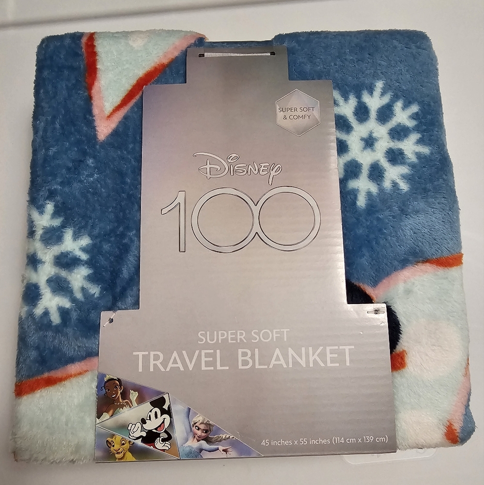 Disney 100 Anniversary Travel Blanket